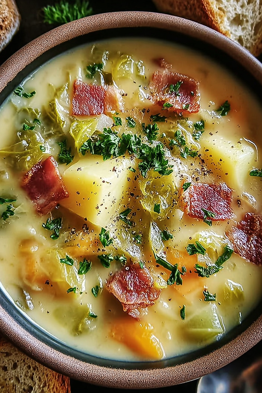 Irische Putenspeck-, Kohl- und Kartoffelsuppe image 2