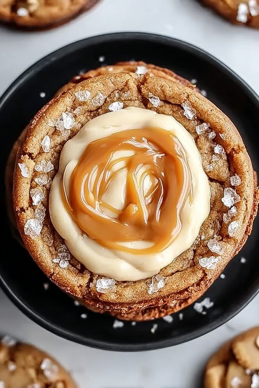 Käsekuchen-Kekse mit gesalzenem Karamell image 2