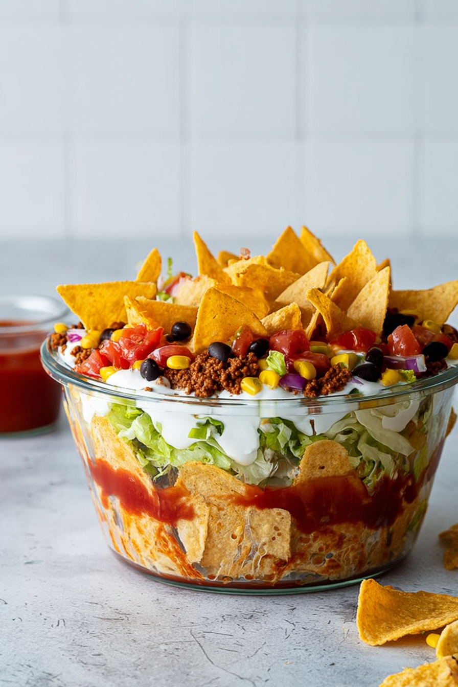 Bester Taco-Salat mit Schmand und Hackfleisch image 2