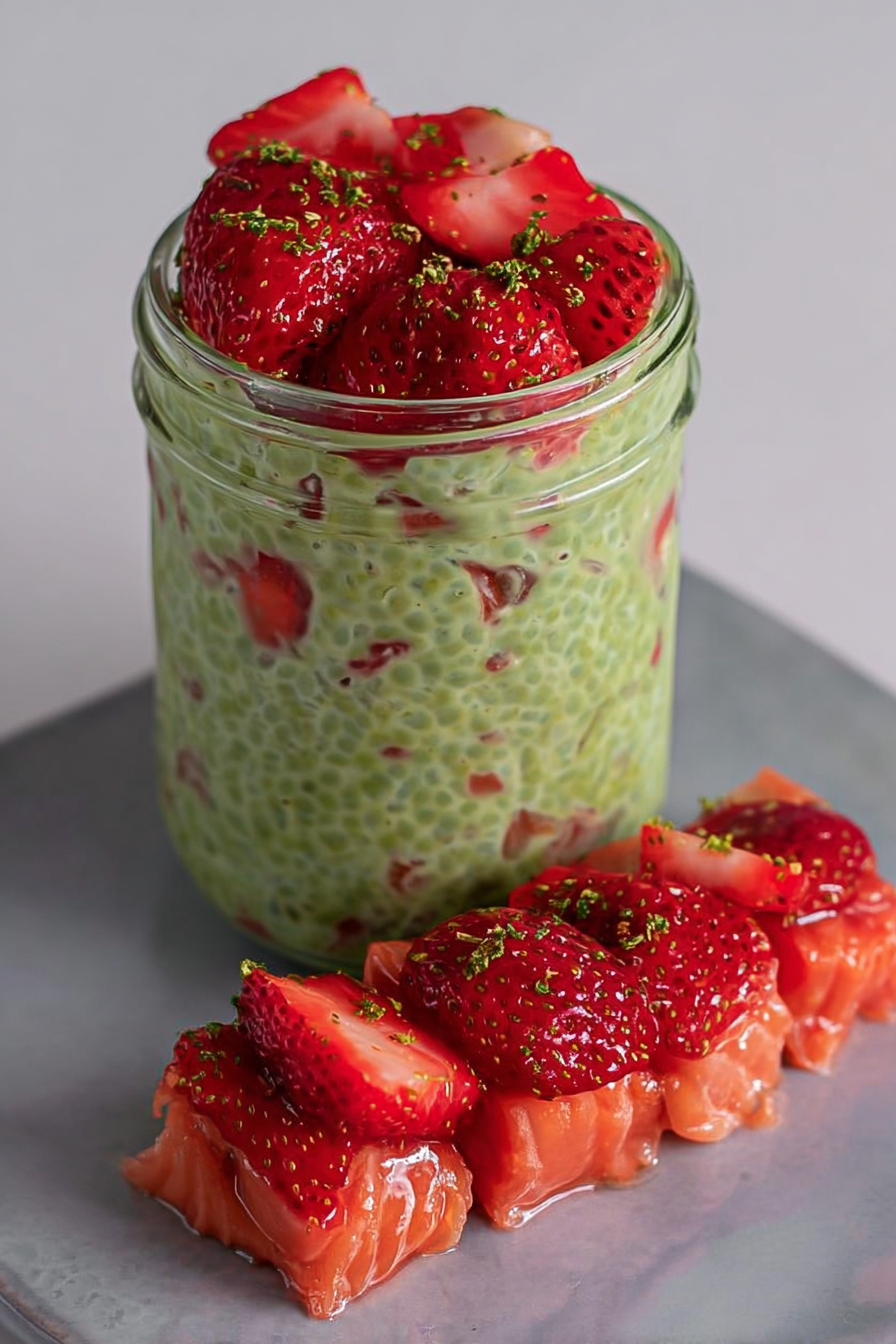 Erdbeer-Matcha über Nacht image 2