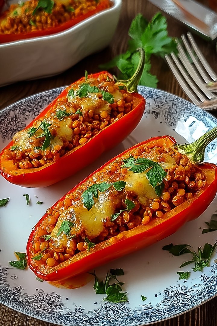 Gefüllte Spitzpaprika mit faulen Linsen image 2
