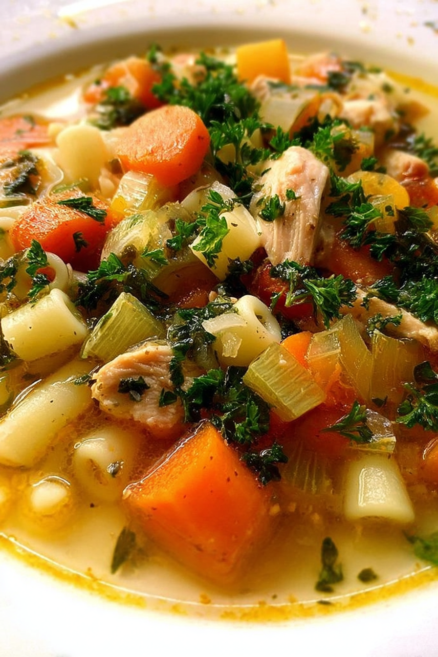 Gemüsesuppe mit Hähnchen – super einfach & lecker image 2