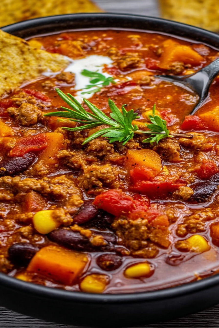 Kürbis-Chili mit Hackfleisch image 2