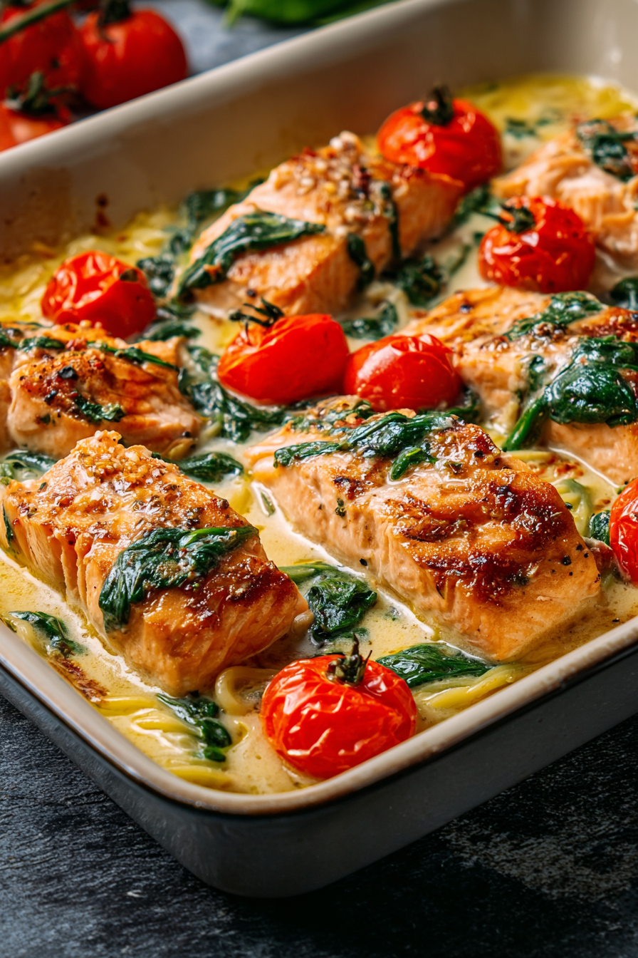 Ofen-Lachs-Pasta mit Tomaten image 2