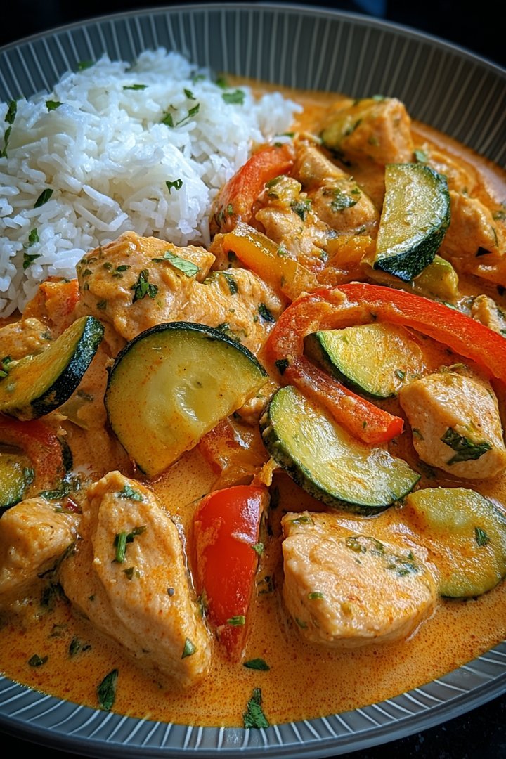 Paprika-Zucchini-Rahm-Hähnchen image 2