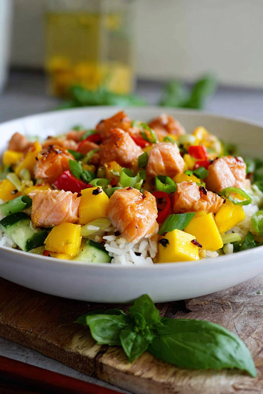 Reissalat mit Lachs und Mango image 2