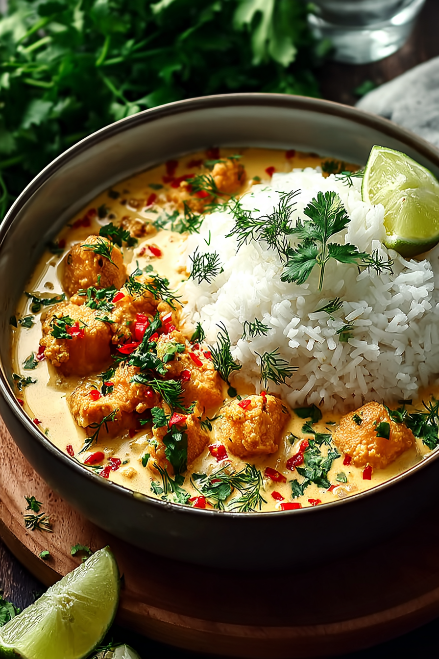 Thailändisches Erdnuss-Curry mit Kokosmilch image 2