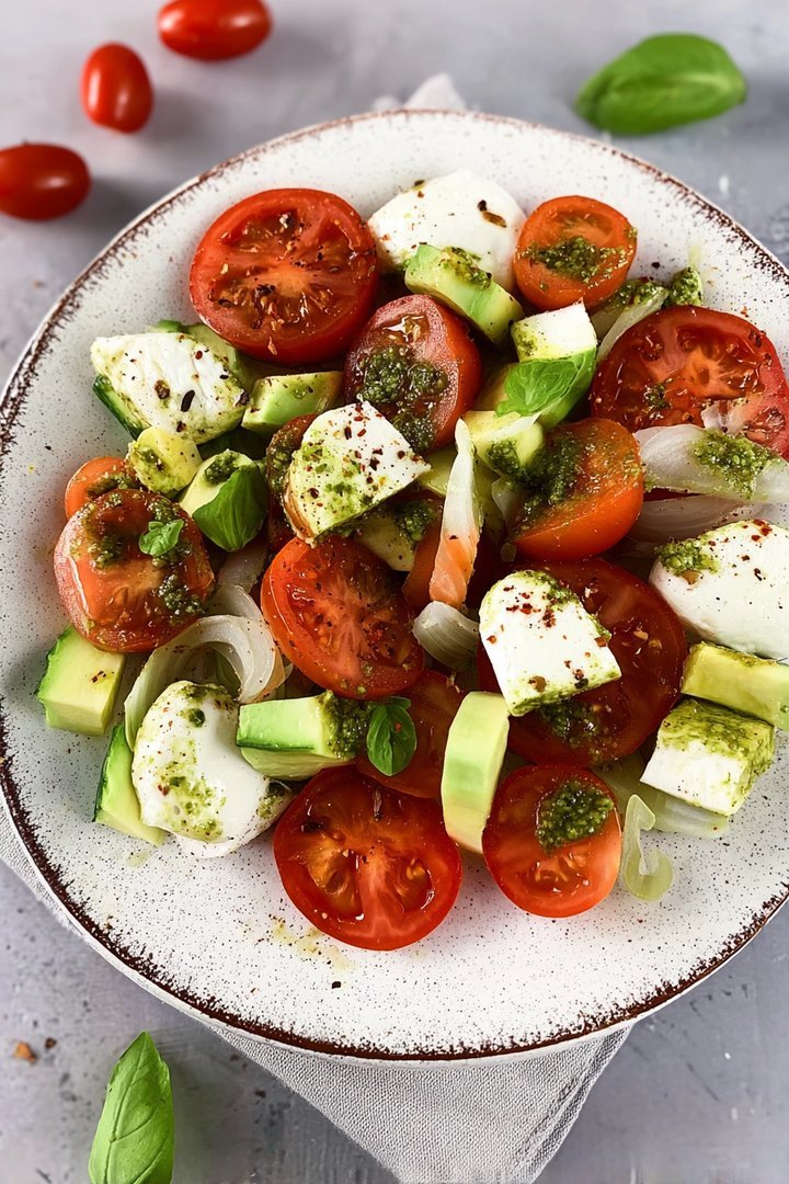 Tomaten-Mozzarella-Salat mit Pesto image 2
