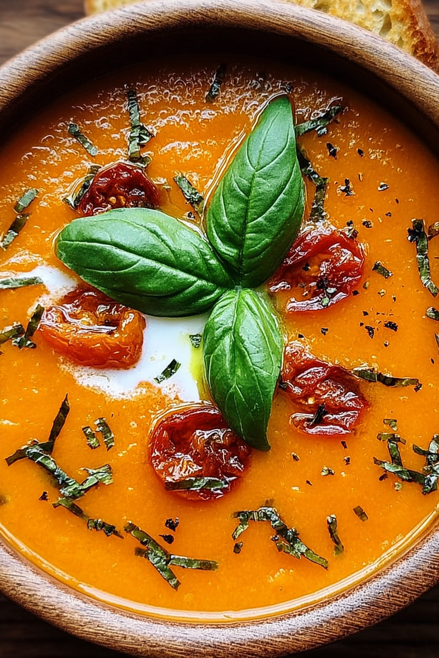 Tomatensuppe mit geröstetem Knoblauch image 2