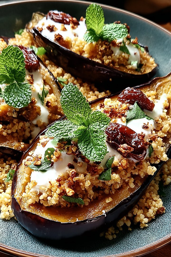 Aubergurkenwasser mit Dattel-Mandel-Couscous und Minze image 2