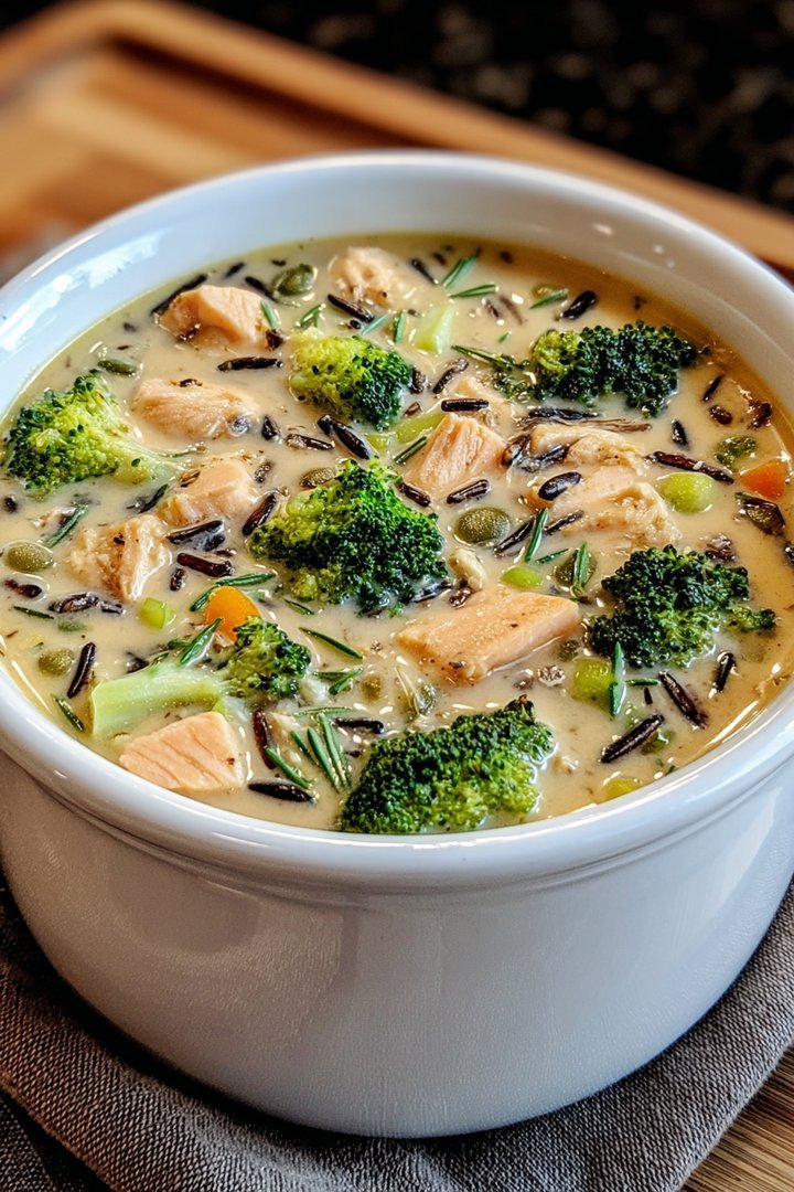 Hähnchen Brokkoli Wildreis Suppe image 2