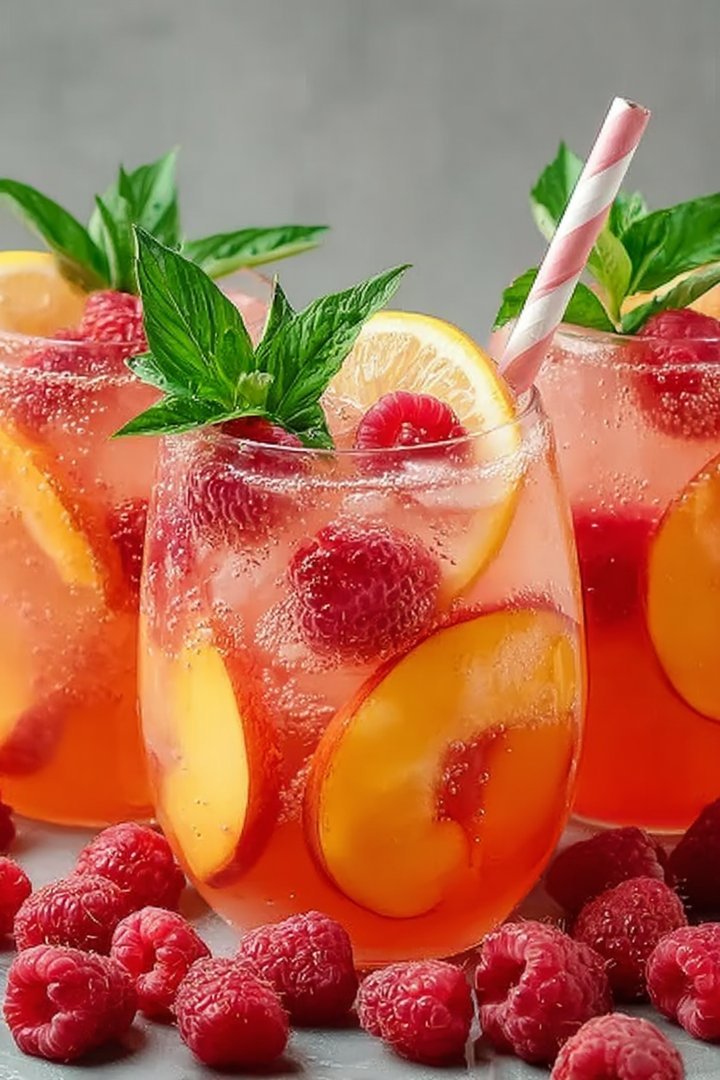 Himbeer-Pfirsich-Limonade image 2