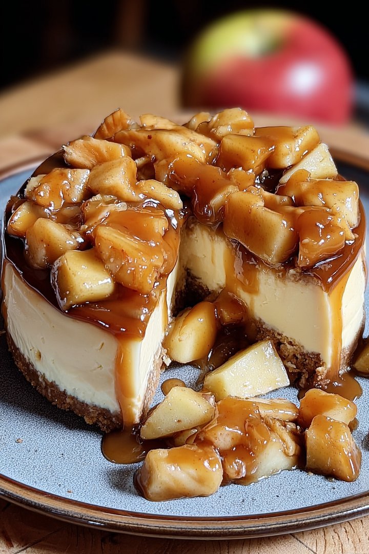 Karamell-Apfel-Käsekuchen image 2