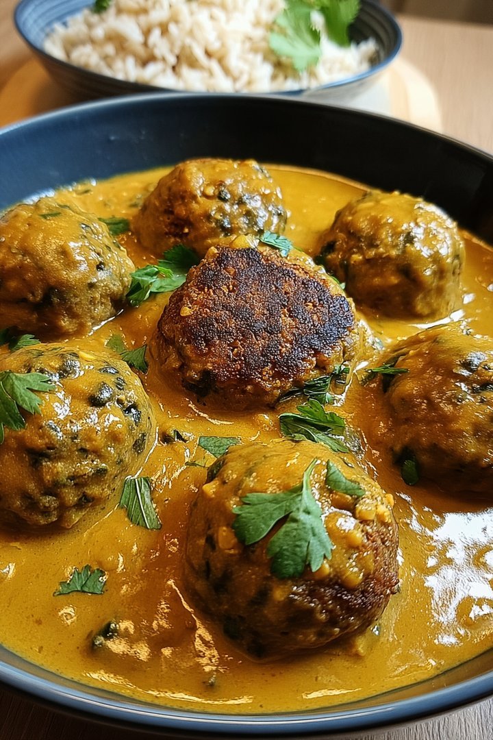 Linsenbällchen in Currysauce image 2