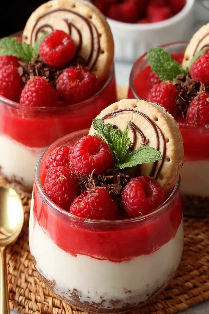 Schokokuss-Dessert im Glas mit Himalkoholfreie Beeren: Schnelles 15-Minuten-Rezept (2024) image 2