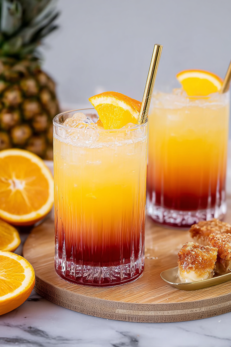 Alkoholfreier Limettensaft Sunrise Cocktail image 2