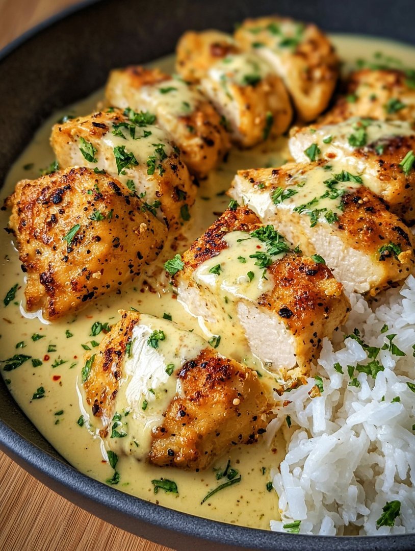 Cremiges Hähnchen mit Honig und Senf image 2