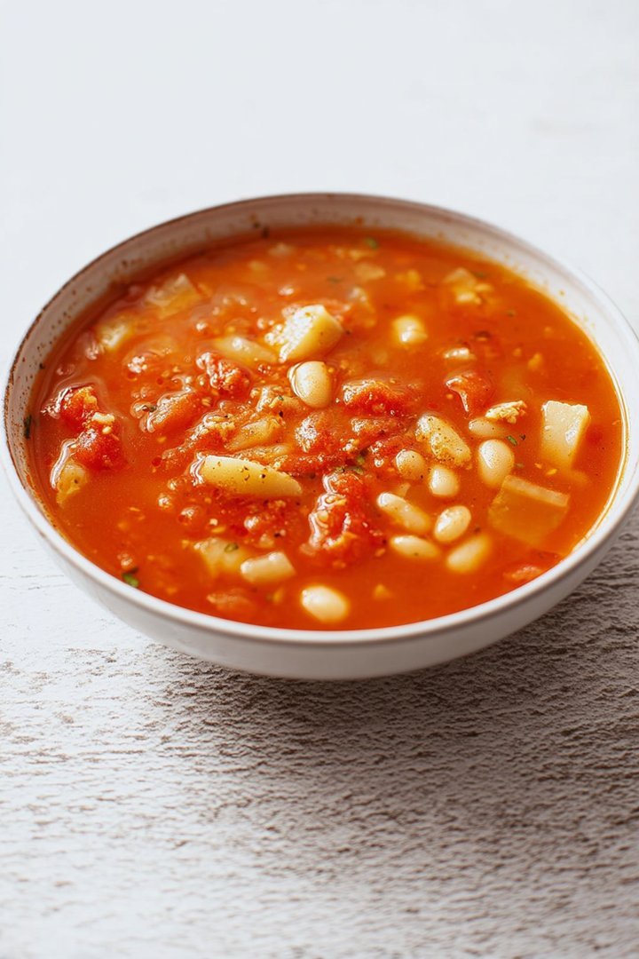 Einfache Tomaten-Kartoffel-Suppe mit weißen Bohnen image 2