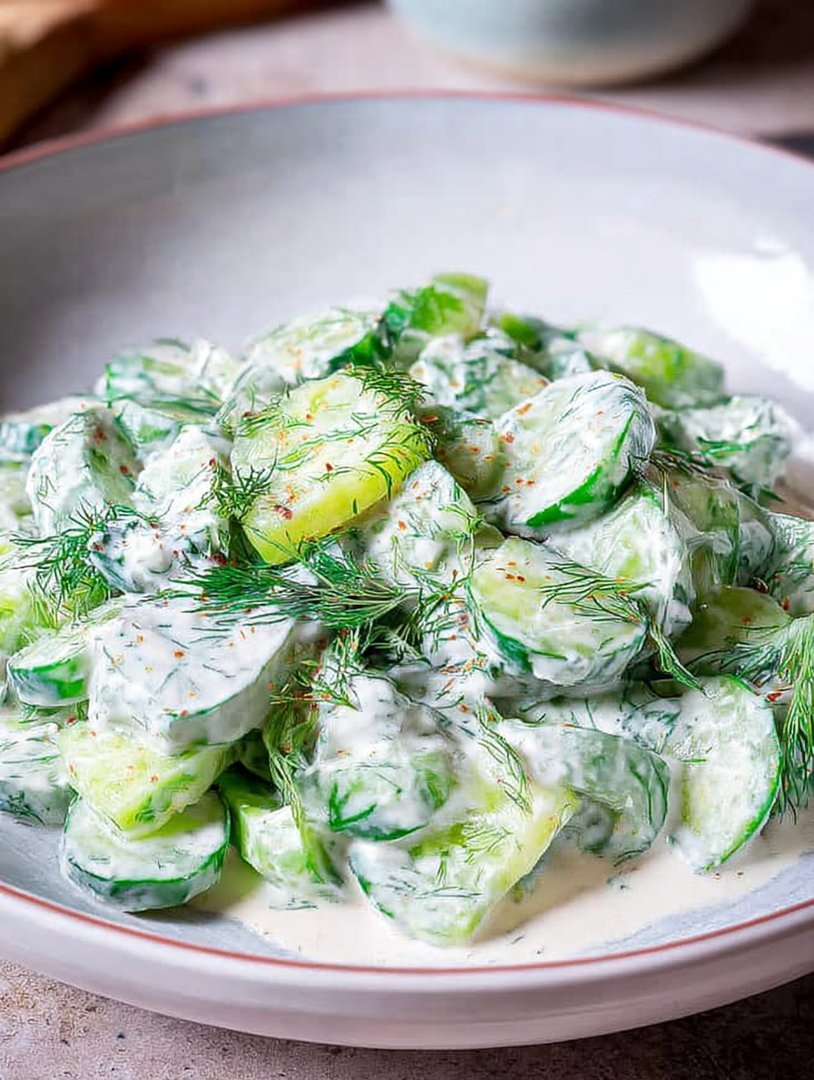 Gurkensalat mit Schmand und Dill image 2
