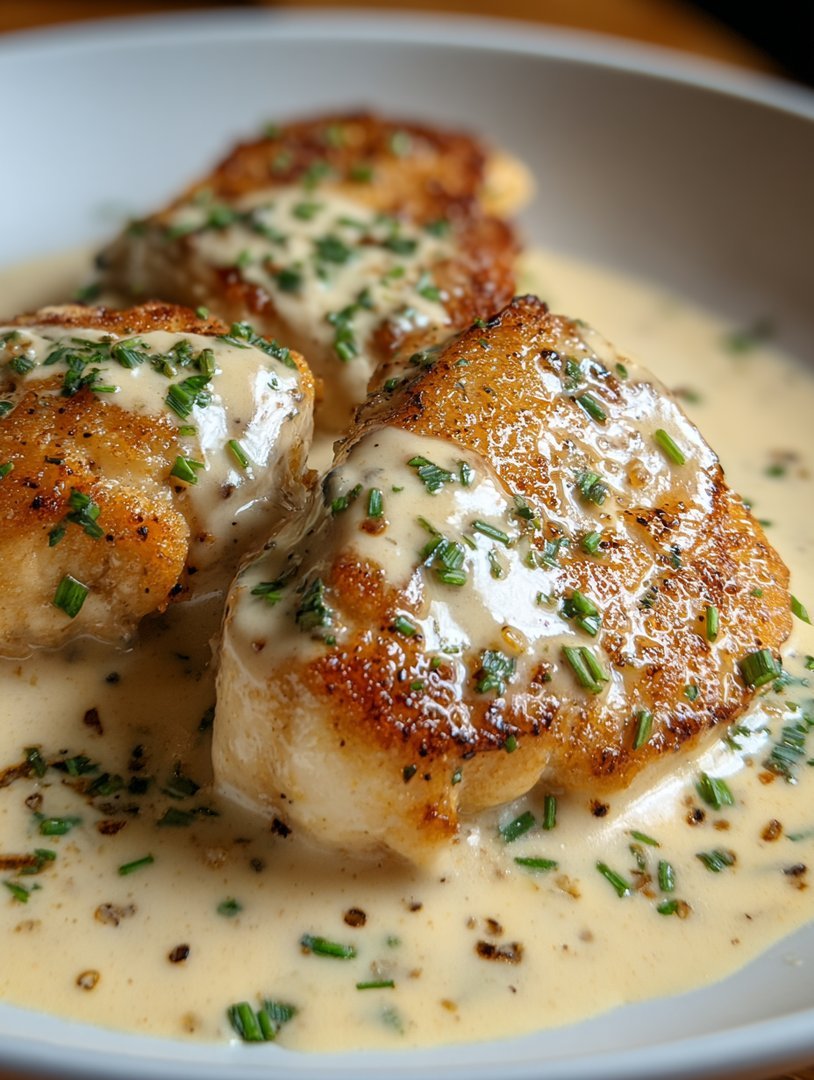 Hähnchen-Kalbsfilet in Frischkäse-Parmesan-Soße image 2