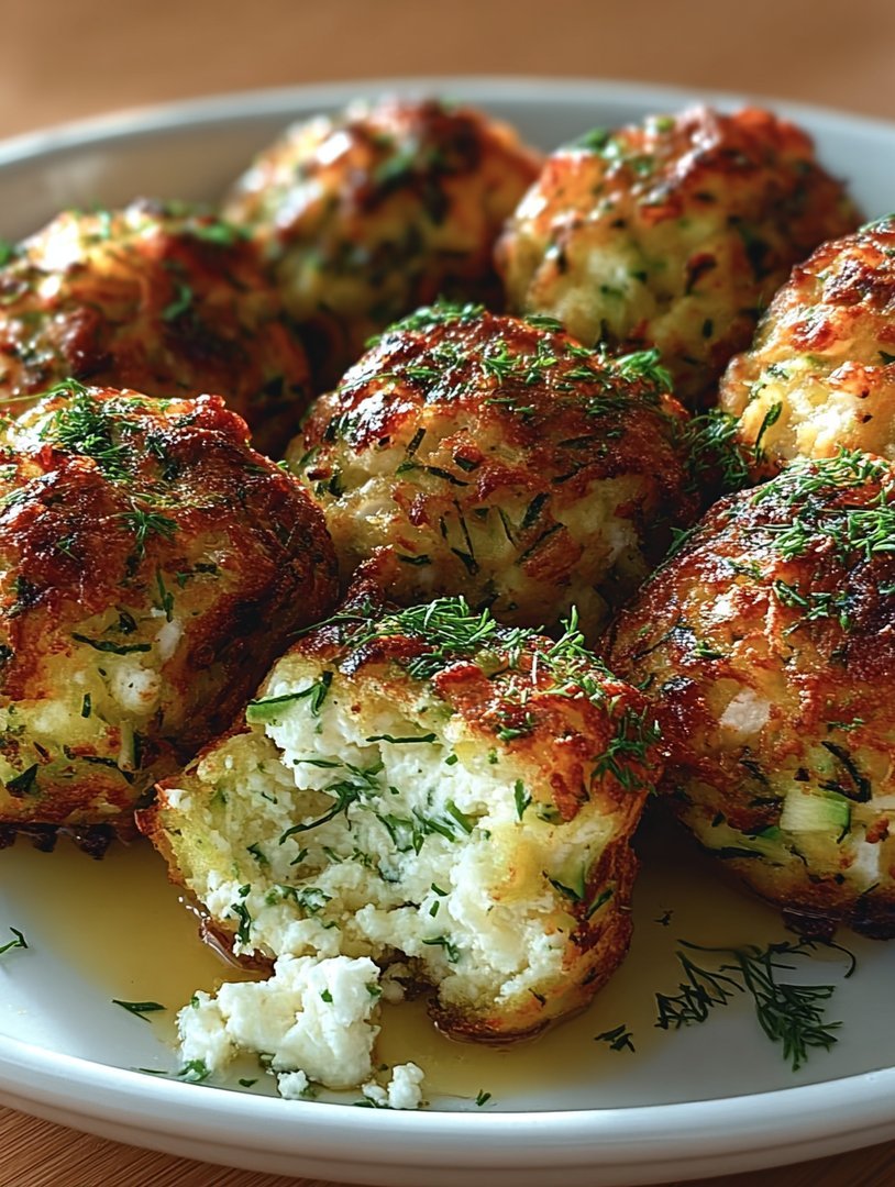 Knusprige Zucchini-Feta-Bällchen aus dem Ofen image 2