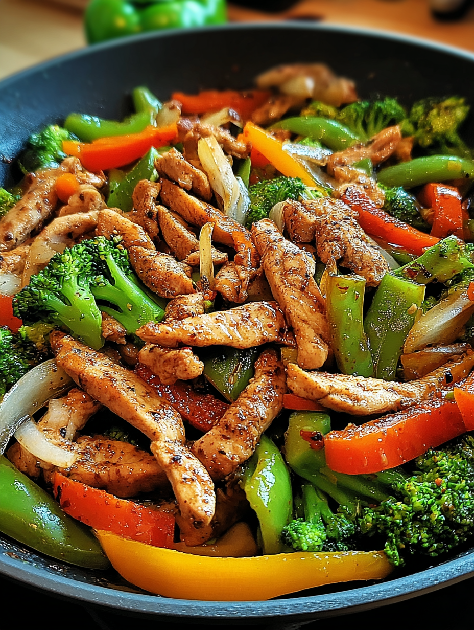 Low Carb Gemüsepfanne mit Putenstreifen image 2