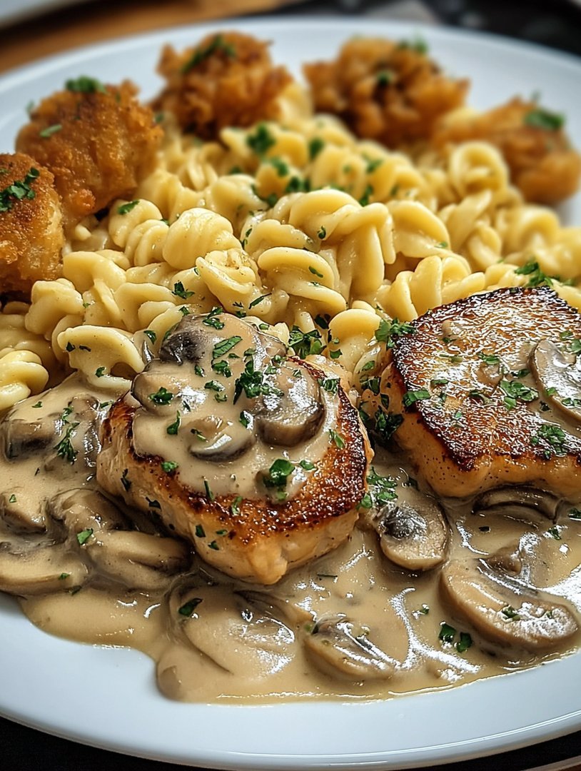 Medaillons in Hähnchen-Hampignon-Rahmsoße mit Spätzle image 2