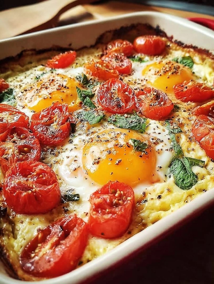 Mediterranes Gebackenes Feta-Eier-Rezept image 2