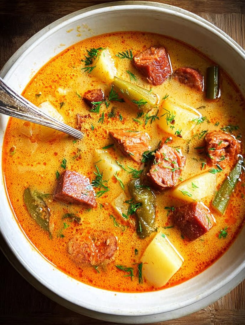 Spanische Kartoffelsuppe mit Hühnerchorizo image 2