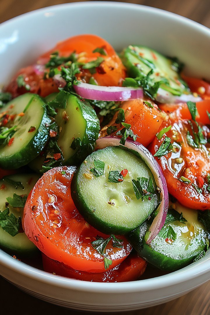 Tomaten, Gurbeeren, Salat image 2