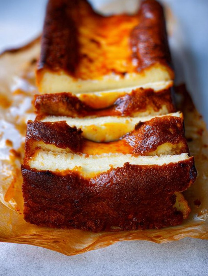 Verbrannter baskischer Käsekuchen in einer Kastenform image 2