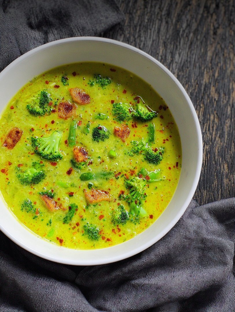 Brokkoli-Lauch-Suppe mit Kurkuma image 2