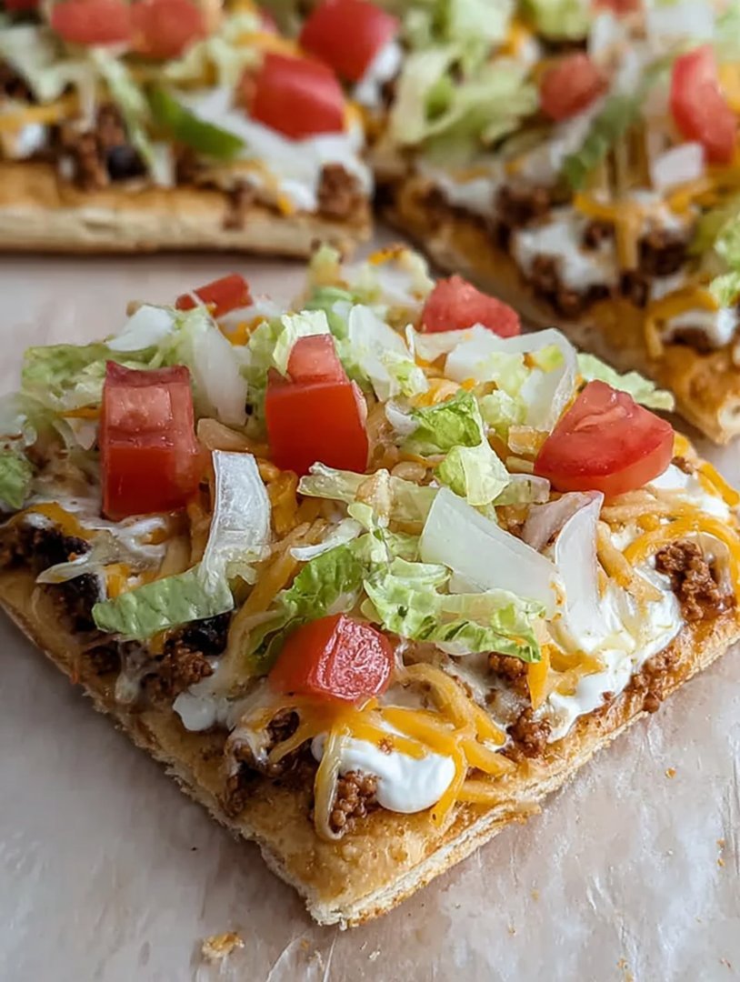 Einfache Croissant-Taco-Pizza - Alrightwithme image 2