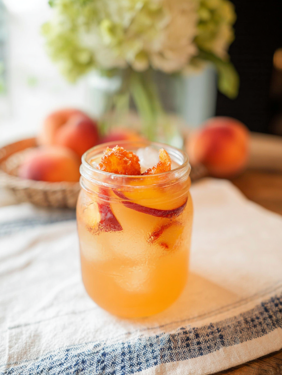 Hausgemachte Pfirsichlimonade image 2