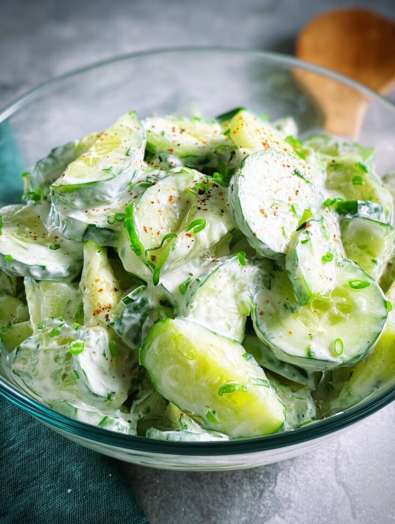 Leckerer Gurkensalat mit Joghurt-Dressing image 2