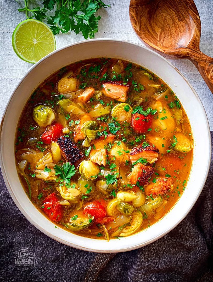 Leckerer, gerösteter Rosenkohleintopf image 2