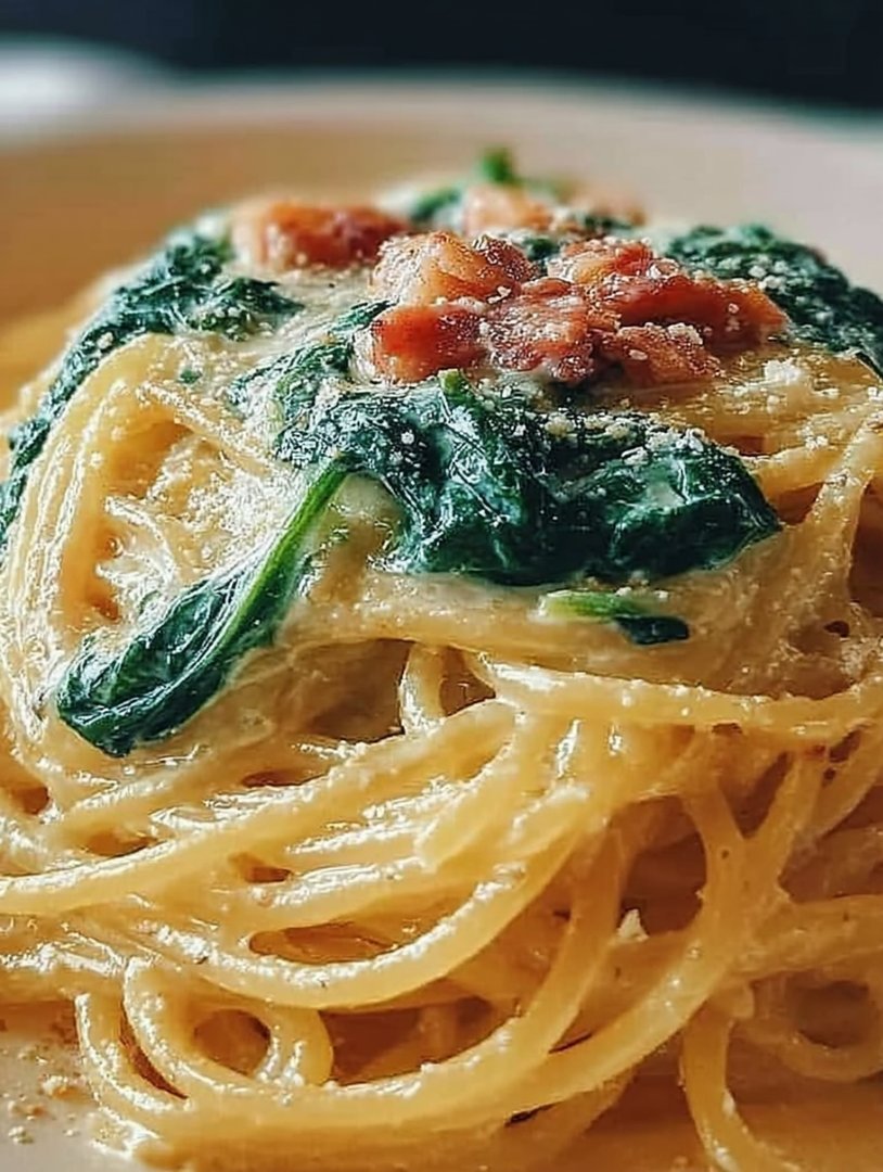 Spaghetti mit Spinat-Frischkäse-Sauce: Ein unglaubliches Ultimatives Rezept image 2