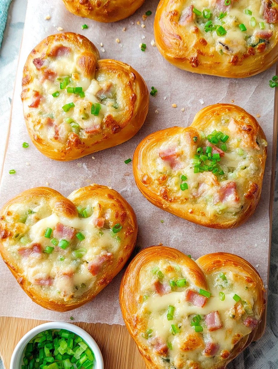 Überbackene Brezeln mit Hühnerschinken & Käse image 2