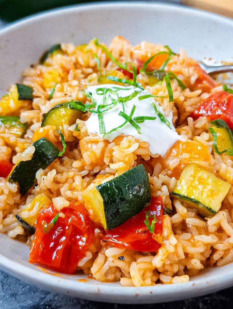 Vegetarische Reispfanne mit Gemüse image 2