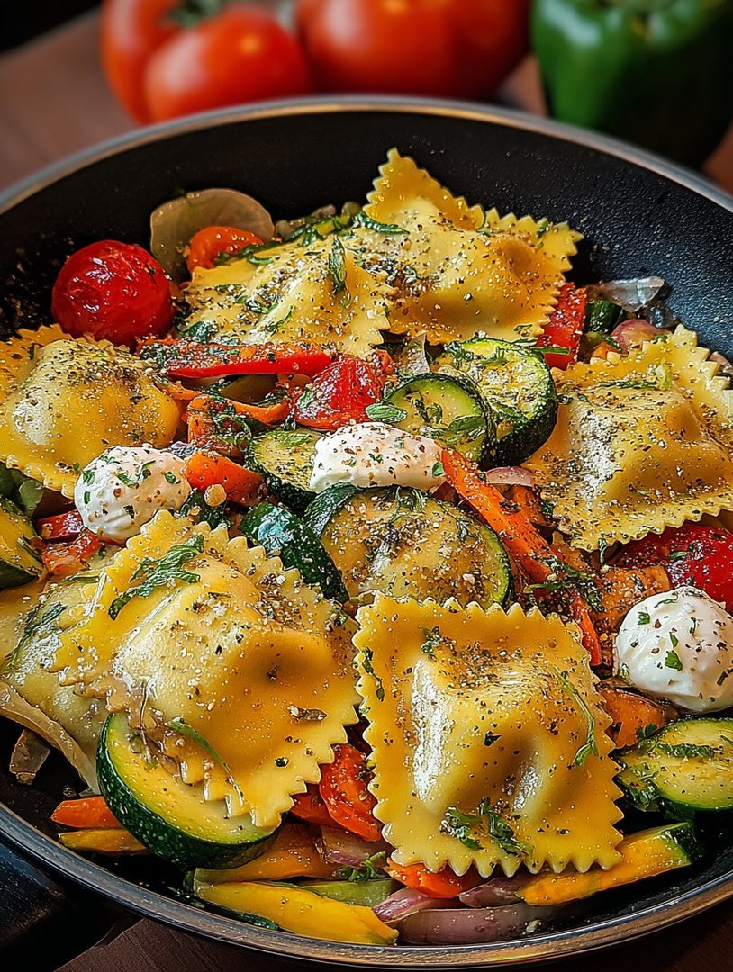 Bunte Ravioli-Gemüse-Pfanne image 2