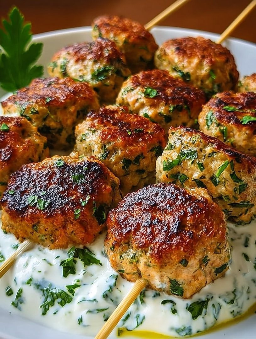 Chicken Kofta with Garlic Yogurt Sauce image 2