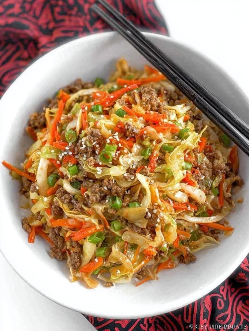 Chinesisches Hackfleisch-Kohl-Pfannengericht image 2