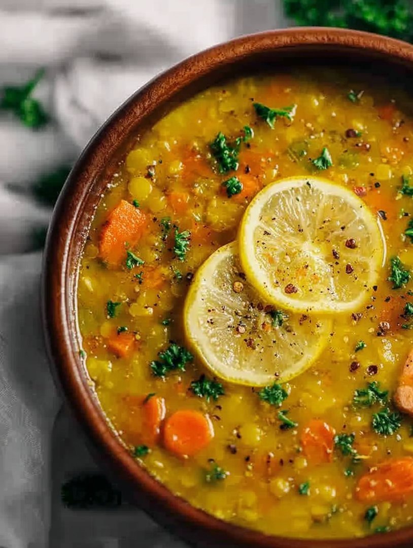 Entzündungshemmende Linsensuppe mit goldener Zitrone image 2