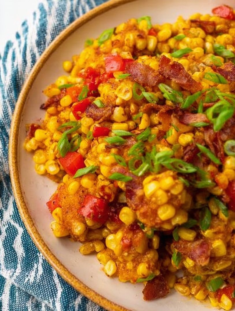 Gebratener Mais mit Truthahnspeck de dinde image 2