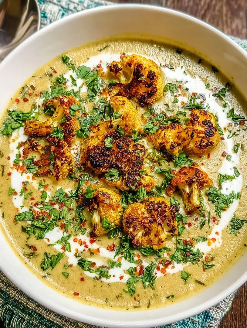 Gesunde mediterrane Blumenkohlsuppe image 2