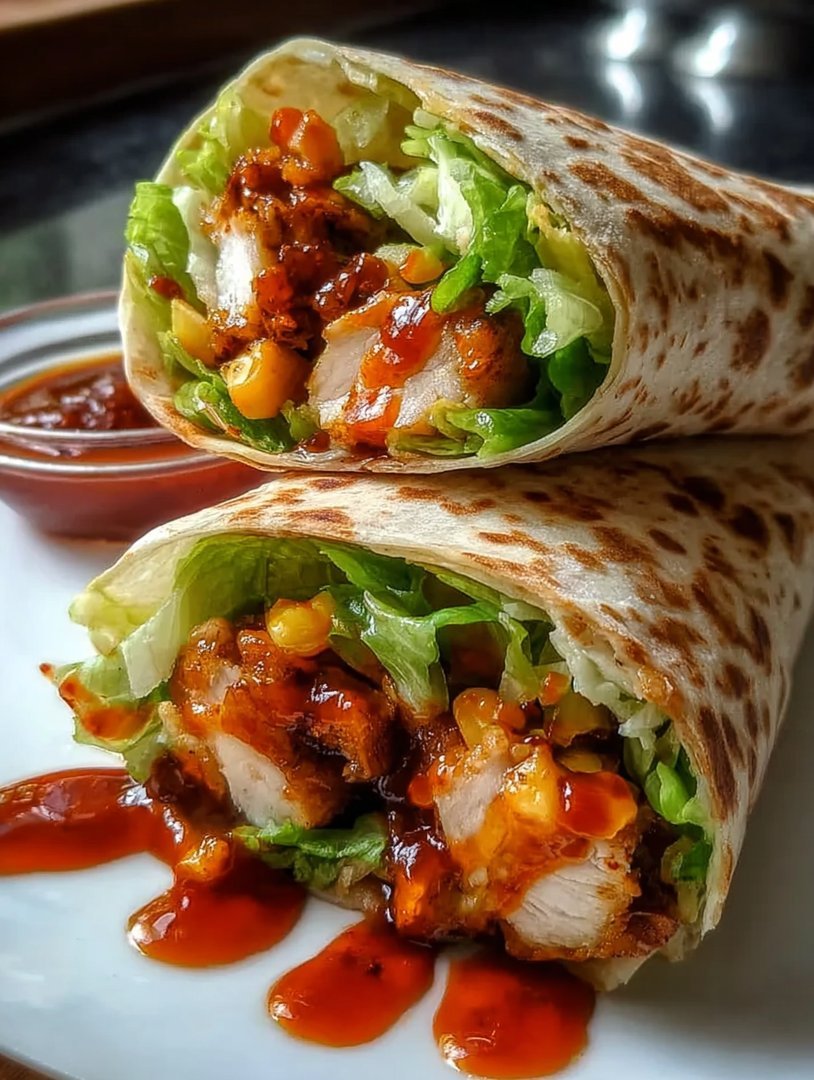 Hähnchen-Wraps mit süßer Chili-Note image 2