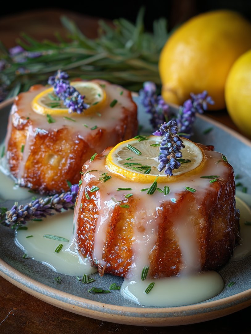 Mini-Zitronenkuchen mit Lavendelglasur image 2