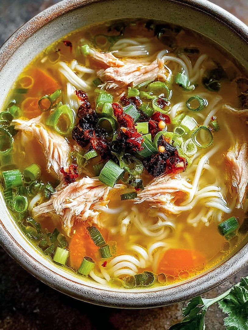 Scharfe koreanische Ramen mit gegrilltem Rindfleisch und cremiger Sauce image 2