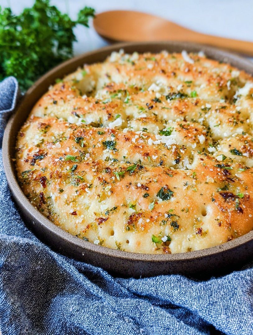 Schnelle Knoblauch-Parmesan-Focaccia – Das beste einfache Brotrezept image 2