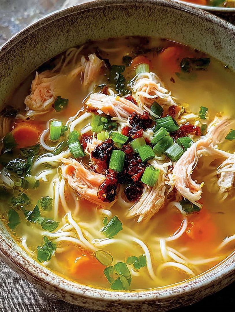 Wacholder-Knoblauch-Hühnernudelsuppe image 2